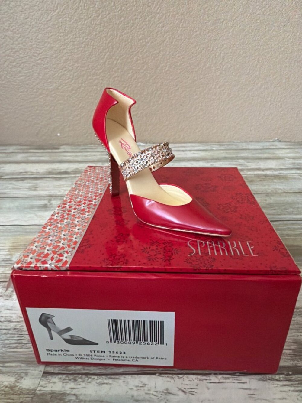 2006 Just the Right Shoe by Raine "Sparkle" 6th Annual Christmas #25622 w/Box - Picture 3 of 13